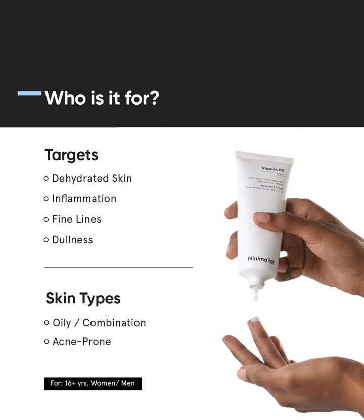 Minimalist 10% Vitamin B5 Oil Free Moisturizer 50g - Image 4