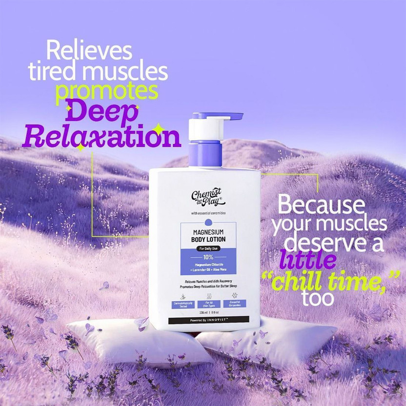 Chemist at Play 10% Magnesium Body Lotion with Lavender Oil &