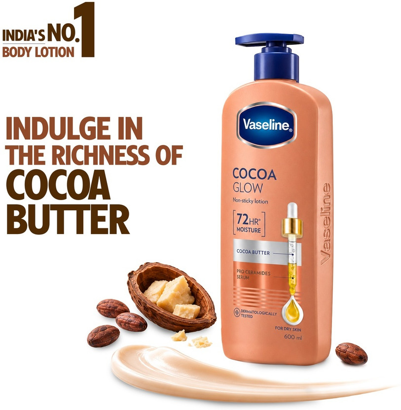 Vaseline Intensive Care Cocoa Glow 48hr long lasting