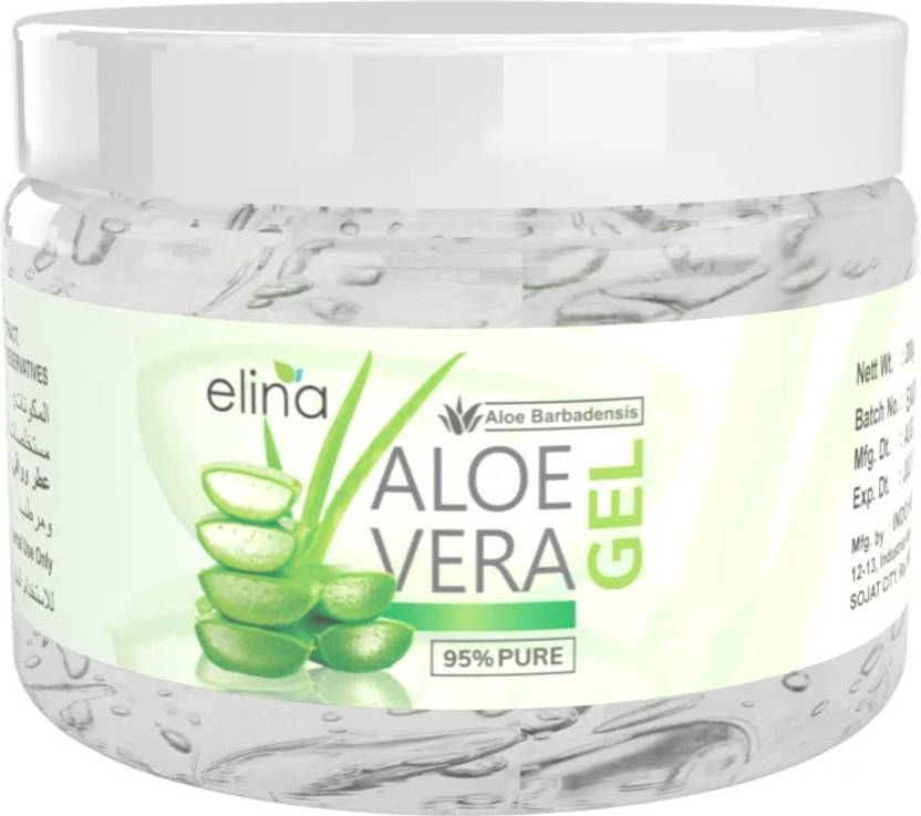 elina Aloe Vera Gel 100% Pure Natural Multipurpose Organic Gel for Face,Skin,Hair care