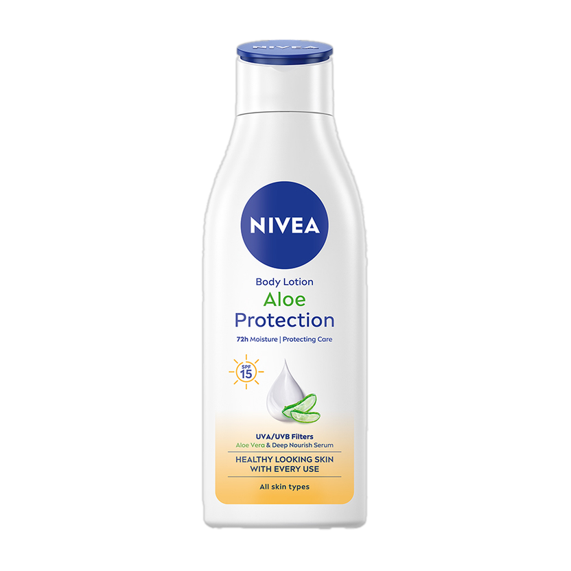 NIVEA Aloe Protection, Hydrating Moisturizer Body Lotion, SPF