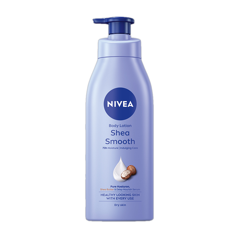 NIVEA Body Milk Shea Smooth, Moisturizer Lotion, Hyaluronic