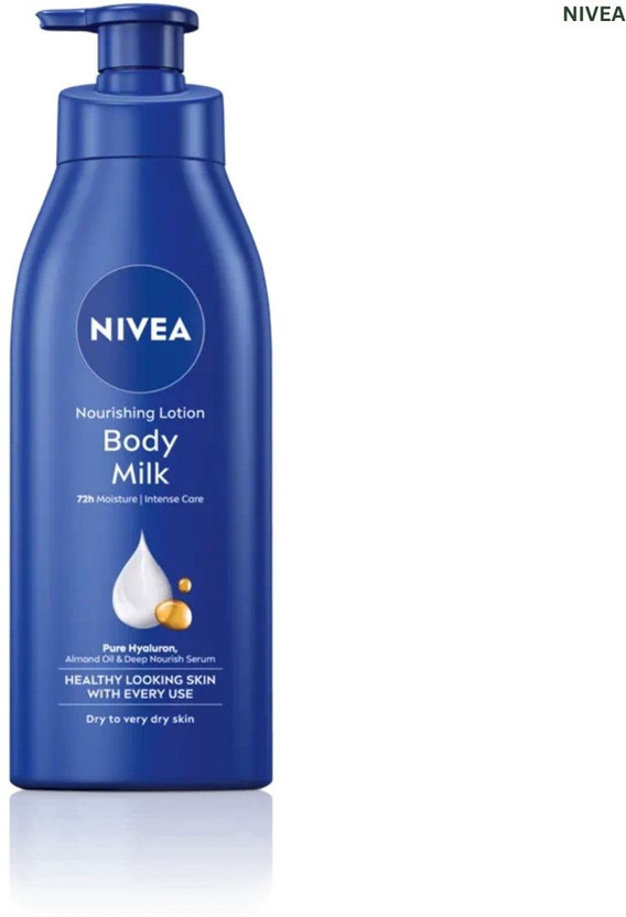 NIVEA Body Milk Deep Moisture Lotion - Dermatologist Tested with