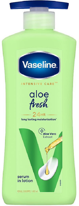 Vaseline Intensive Care Aloe Fresh Hydrating Body Lotion, For