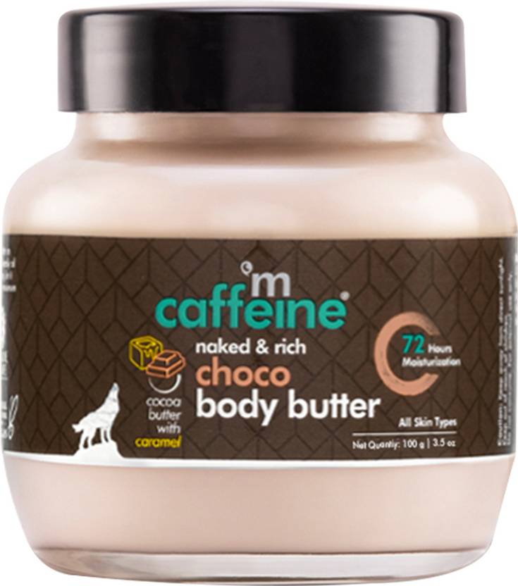 mCaffeine Choco & Shea Body Butter Lotion, 72Hrs Moisturisation
