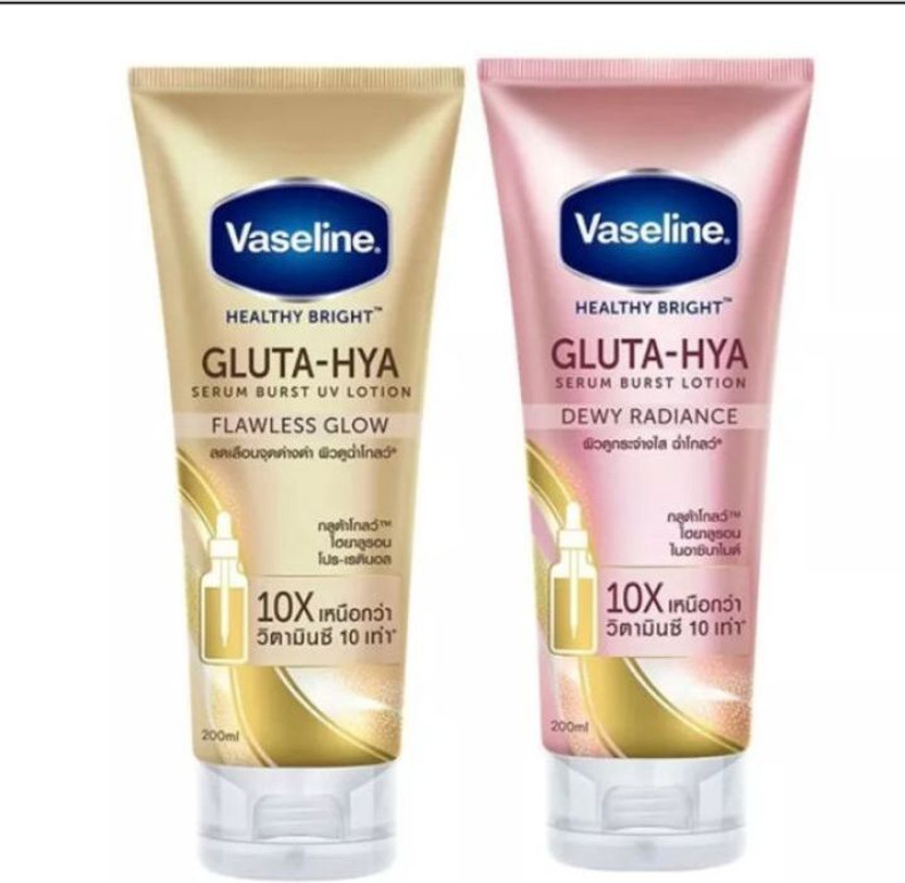 Vaseline Gluta Hya Dewy Moisturiser Lotion + Flewless glow 70ml