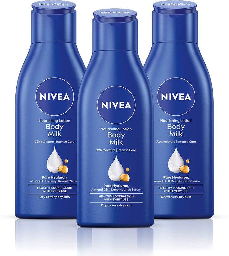 NIVEA Body Milk, Lotion Moisturizer, with Deep Moisture Serum