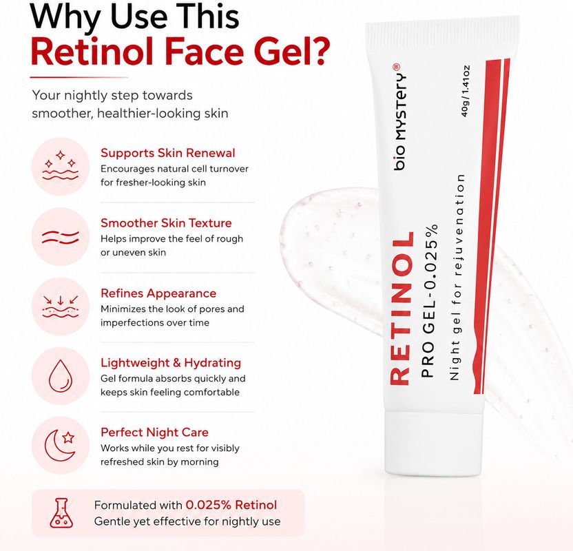 Bio Mystery Retinol Pro Gel 0.025% - Image 5