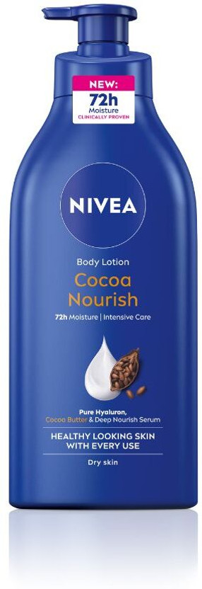 NIVEA Cocoa Nourish, Moisturizer Body Lotion, Coconut Oil