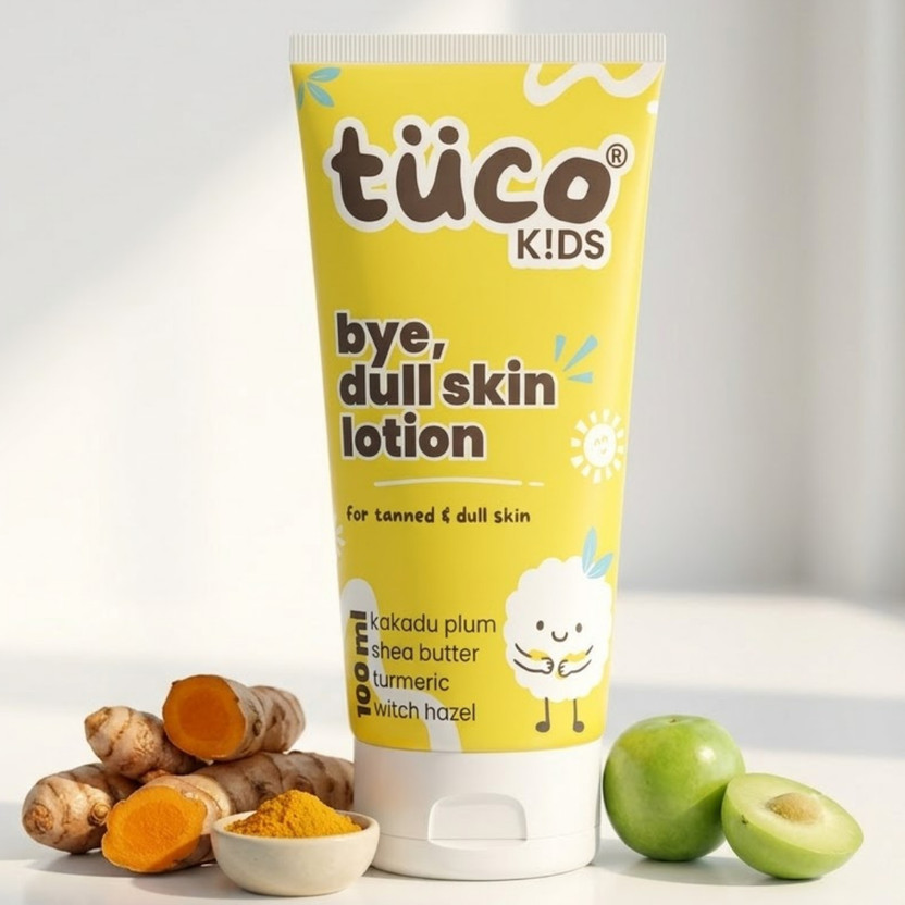TuCo Kids Dull Skin Body Lotion with Kakadu for clear, bright