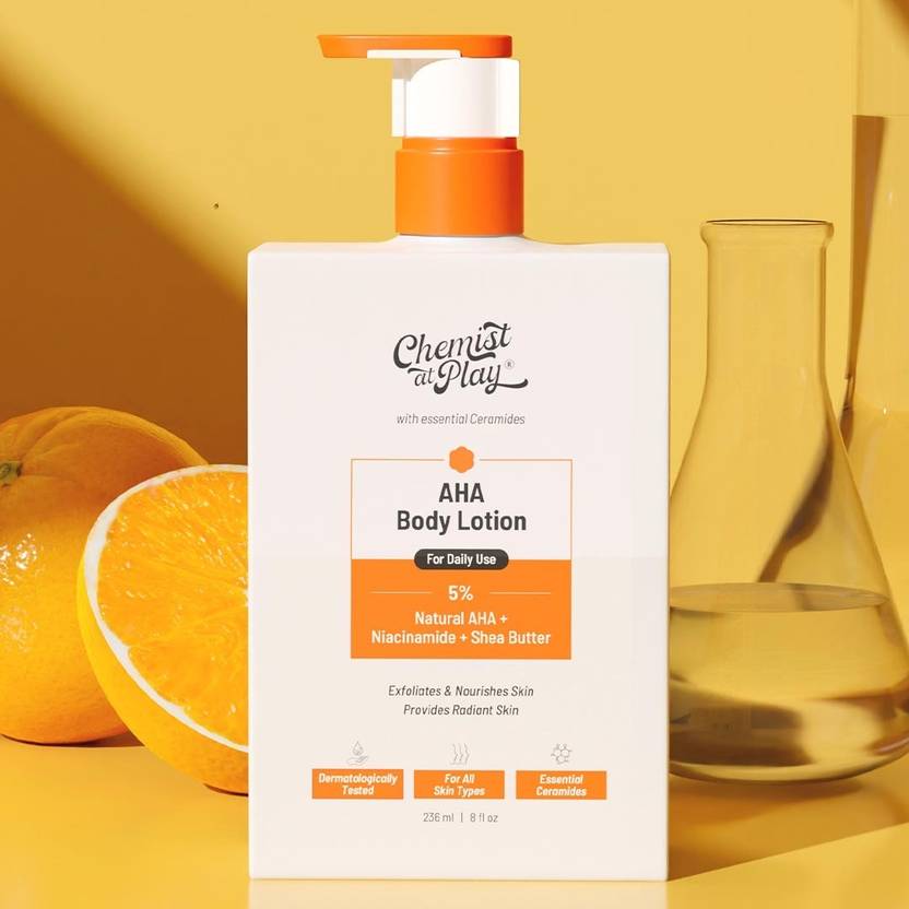 Chemist at Play AHA Body Lotion with Ceramides 5 Natural AHA