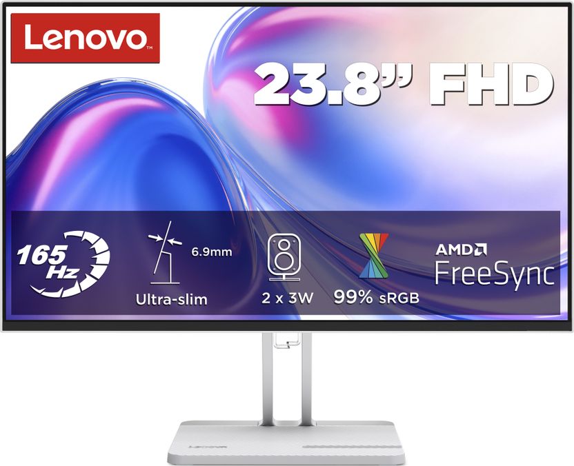 Lenovo L-Series 60.45 cm (24 inch) Full HD LED Backlit IPS Panel ...more - Image 2