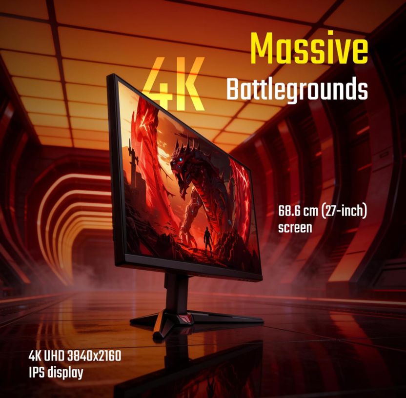 Acer Nitro 27 inch 4K Ultra HD LED Backlit IPS Monitor - Image 3