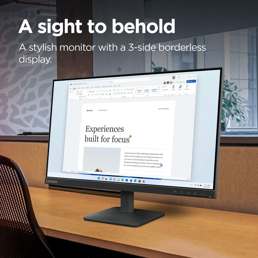 Lenovo লেনোভো এল সিরিজ 60.96 cm (24 inch) ফুল হড ইপস পানেল with - Image 5