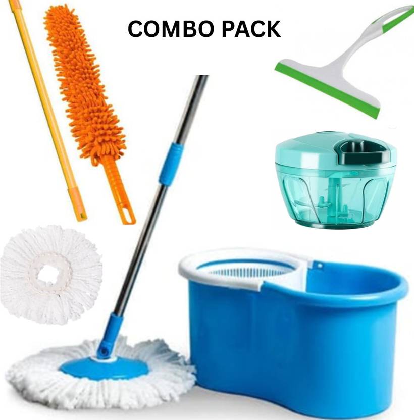 Aquawhirl Aquawhirl Combo Spin Mop Set (Blue) Mop Set