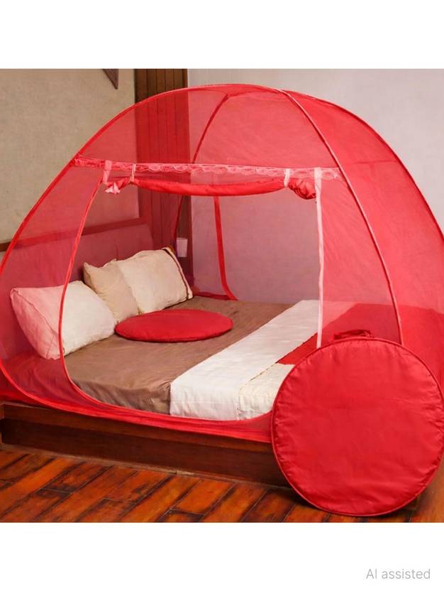 Amprar Polyester Adults Net Double bed Polyester Washable Adults Mosquito Net