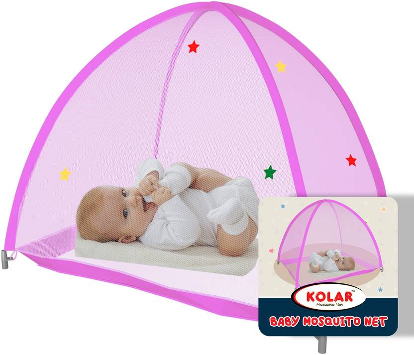 Kolar Anti-Bug Crib Foldable Bottomless Baby (0-24 Months) Crib Machardani Polyester Washable Infants Mosquito Net