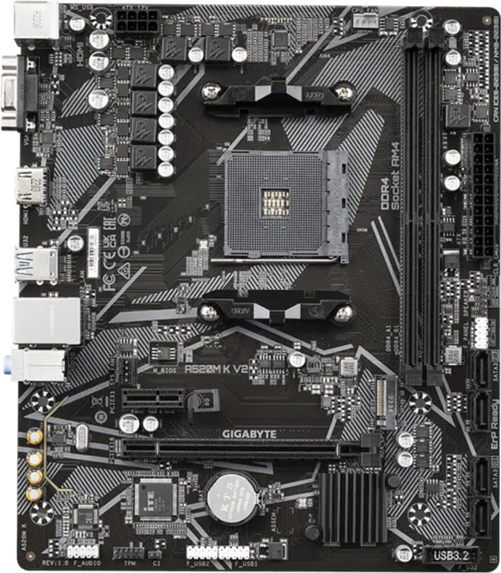 GIGABYTE A520M K V2 AM4Socket Mini-ATX - Image 2