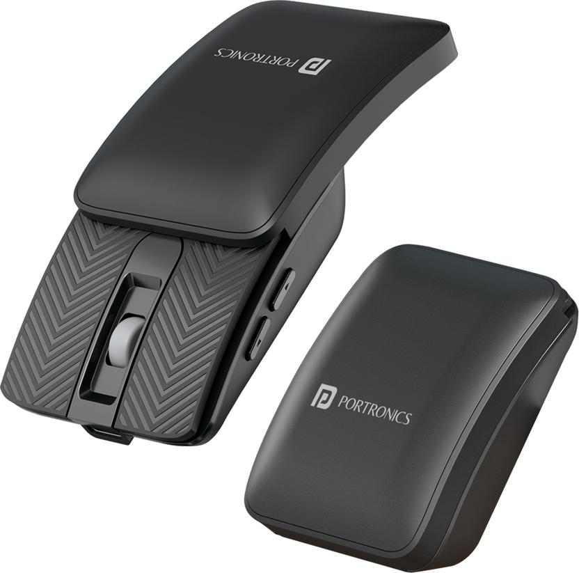 Portronics Toad Fold Wireless Bluetooth Mouse, Dual