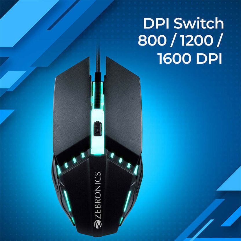 ZEBRONICS Zeb Phero Wired Optical Gaming Mouse - Image 3