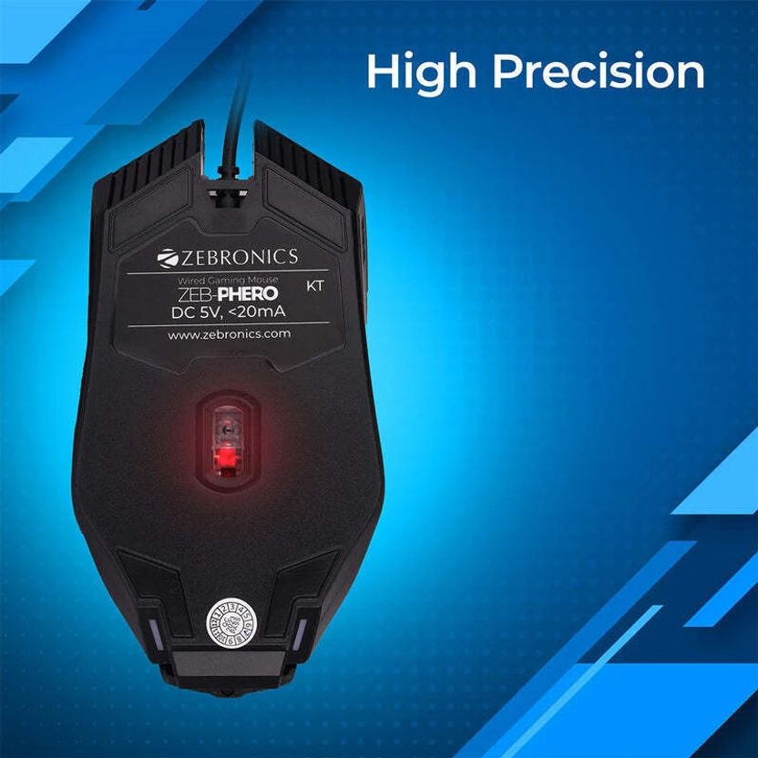 ZEBRONICS Zeb Phero Wired Optical Gaming Mouse - Image 4