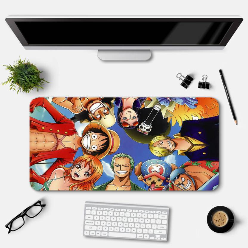 LAMRON One Piece Manga Desk Mat Deskpad Computer Table Mat Mousepad