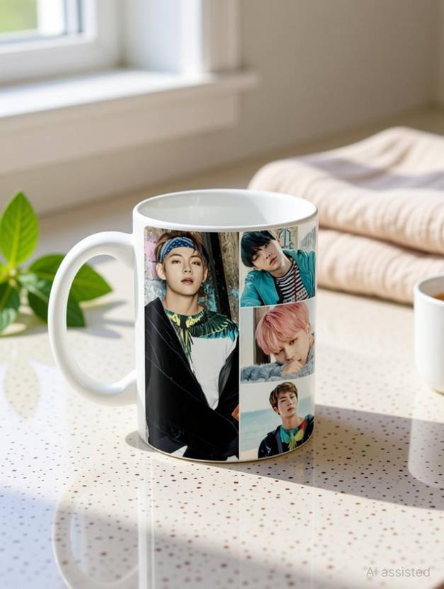 AngaarLook "BTS BBMAS SUGA"Printed Coffee Gift Ceramic Coffee Mug