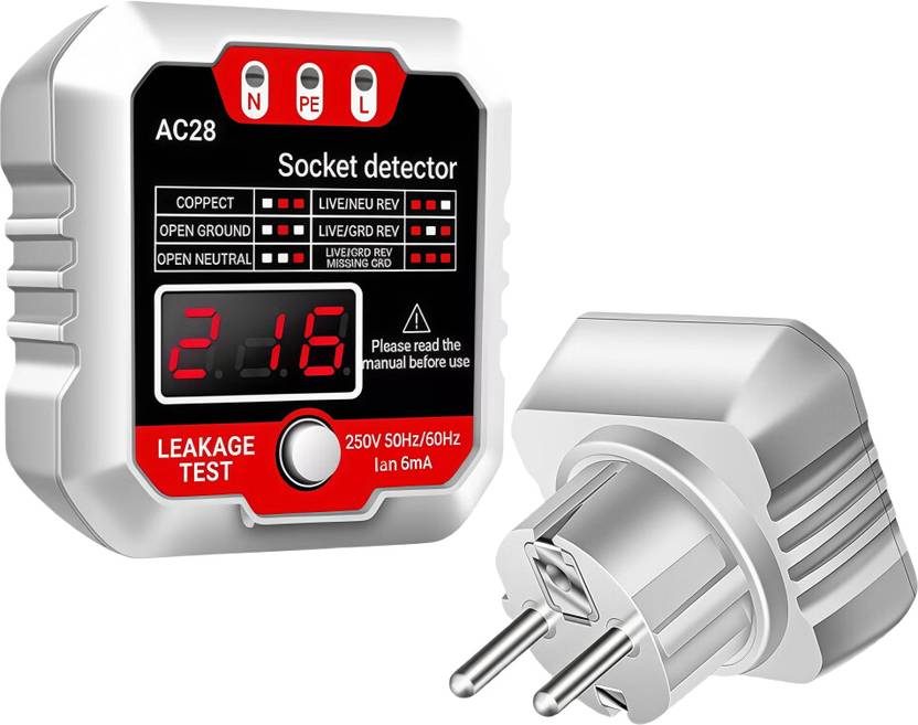 Venzina LCD Socket Voltage Tester Digital Multimeter Price in India ...