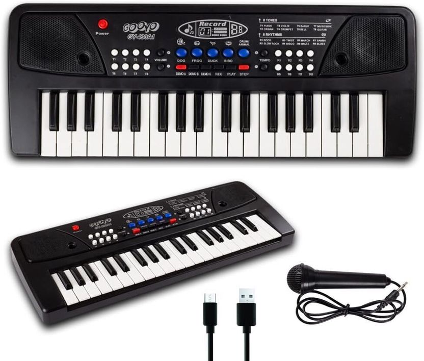 Nilesawar A128 Piano Keyboard with Recording, Mic & Mobile Charge - Image 2