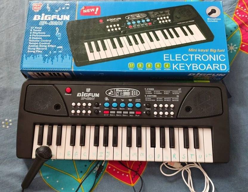 BIGFUN The 37 Key Piano Keyboard Toy with Recording, Mic and USB Cable for Power-40