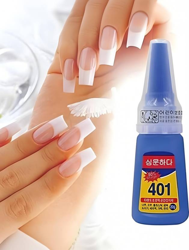 Plusbeauty Nail Glue For Artificial Nail Waterproof Arylic Nails Art Gum Pack of 1