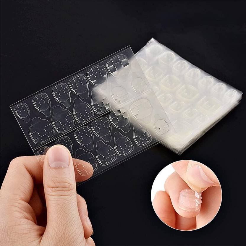 Cosluxe Nail Glue Nail Sticker Adhesive Flexible Fake Nail Tips 1 Sheet 24pcs