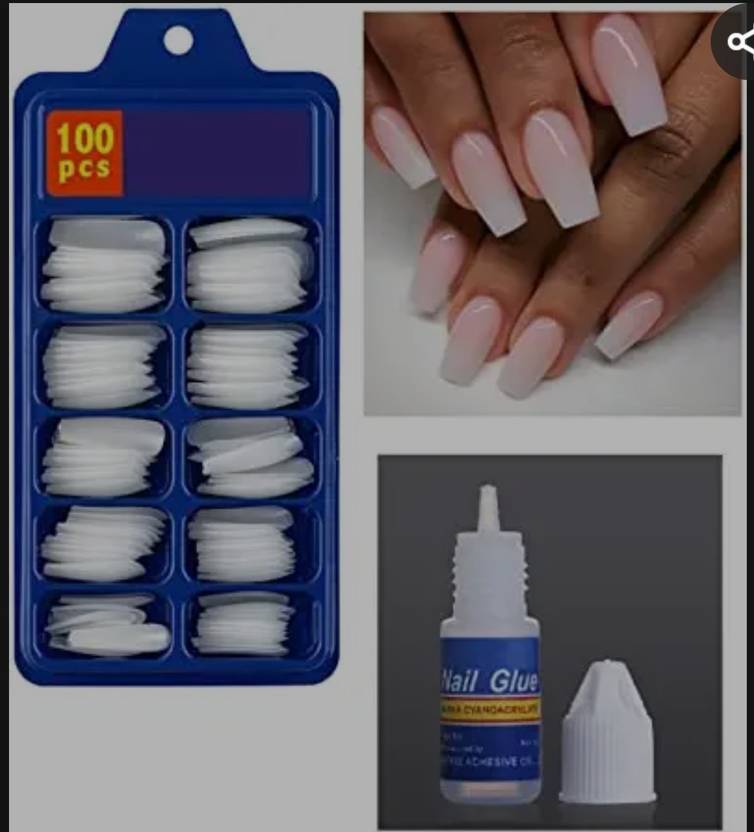 Plusbeauty Artifishal nail and glue