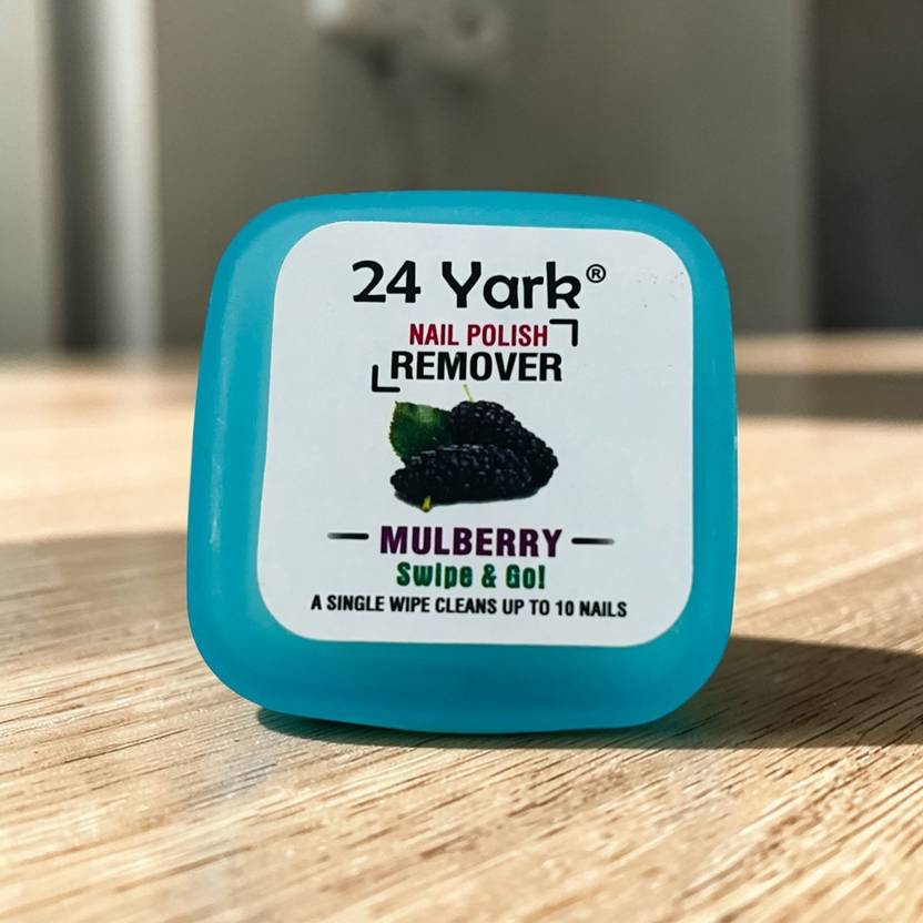 24yark EASY USE NAIL POLISH REMOVER WIPES MULBERRY FLAVOR SQUARE ATTACHI