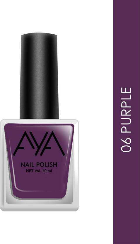 AYA Nail Polish 06 Purple (10 ml) Purple