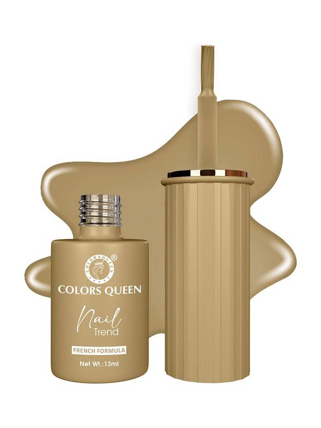 COLORS QUEEN Nail Trend Long Lasting & Quick Drying Glossy Nail Polish with High Shine Golden Hour
