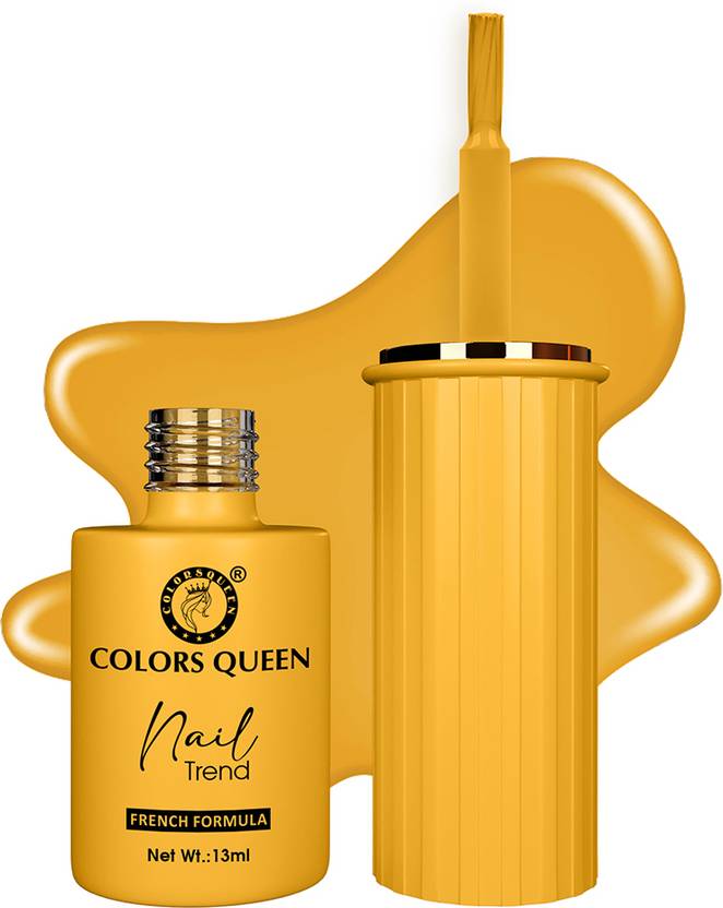 COLORS QUEEN Nail Trend Long Lasting & Quick Drying Nail Polish for Women with High Shine Dipped In Honey