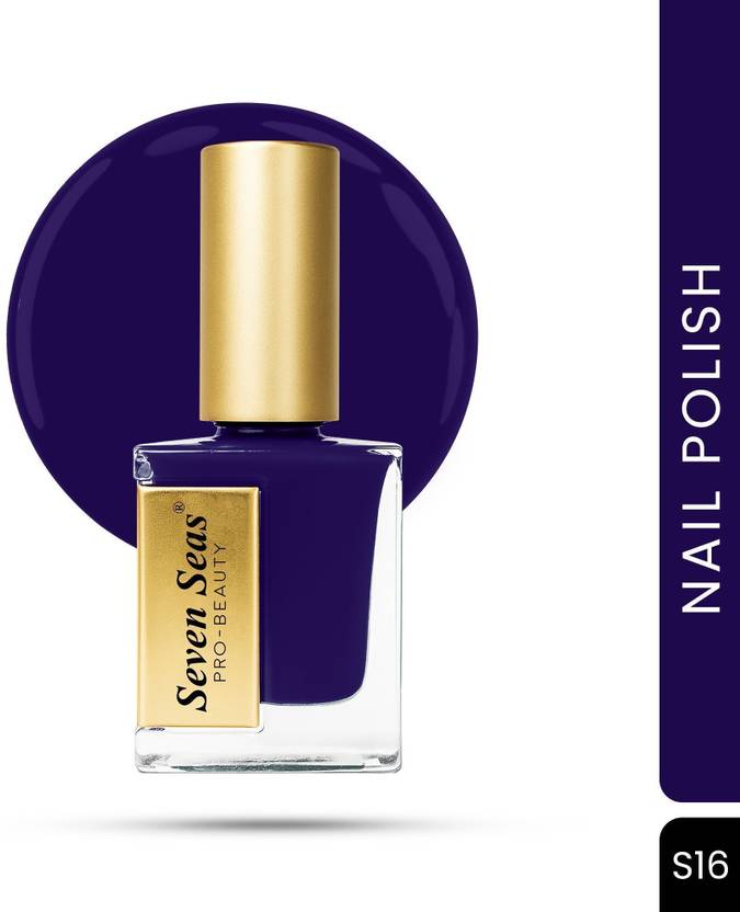 Seven Seas Candy Coat Nail Polish | Quick Dry | Give High Shine Chip Resistant Nail Polish Navy Blue