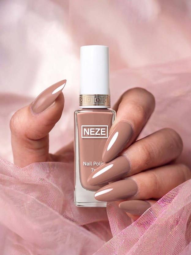 neze Quick-dry, Long Lasting, Premium quality Nail polish Peach Brown