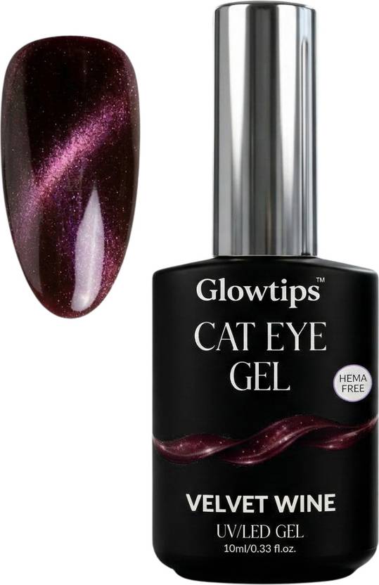 Palmskin 9D Cat Eye Nail Polish- Magnetic UV Gel Color 10ml COLOR:VELVET WINE WINE