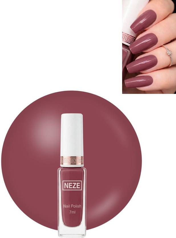 neze Dark Pink Nail Polish 7ml | Glossy Finish | Quick Dry Long Lasting Color Multicolor