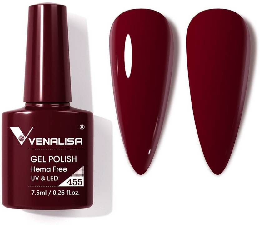 VENALISA Nail Gel Polish 7.5ml Nail Polish HEMA FREE Soak Off UV Gel Polish Paint - 455 VIP4-455