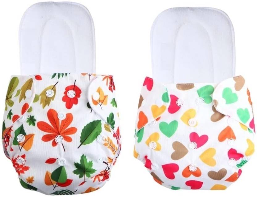ByLoe Free Size Reusable Cloth Diaper With 2 Dry Feel Absorbent Soaker Pad (3M-3Y)