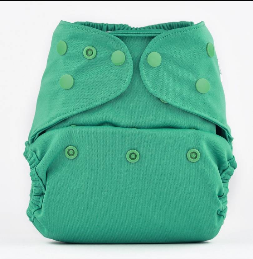 bumberry Adjustable Turquoise Blue Reusable Cloth Diaper Cover Without Inserts For Babies (3-36 Months)