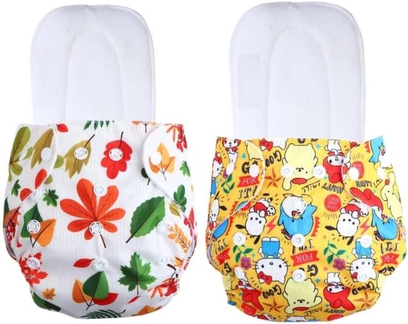 ByLoe Free Size Reusable Cloth Diaper With 2 Dry Feel Absorbent Soaker Pad (3M-3Y)