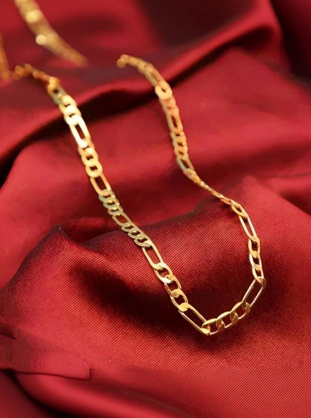 Ashiyanjewels Golden sachin chain Brass Chain