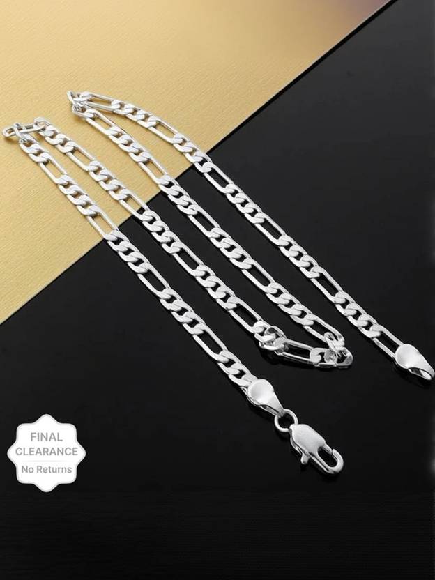 ISUBUCCI Fashion jewellery Platinum Stainless Steel Silver Chain