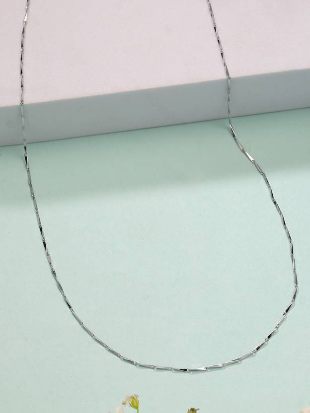 NVR Silver Plated Alloy Chain