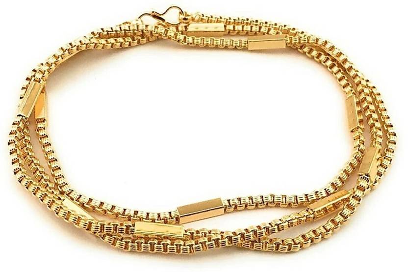 Aviate Copper 24"inch Gold-plated chain For Girls and Women Plated Copper Chain PIP BOX Cubic Zirconia Gold-plated Plated Copper Chain
