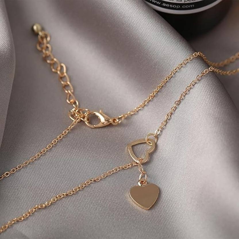 Cubic Zirconia Gold-plated Plated Alloy Necklace